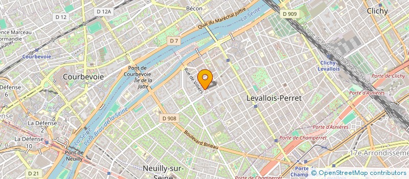 localisation de l'entreprise RIDJE à LEVALLOIS-PERRET