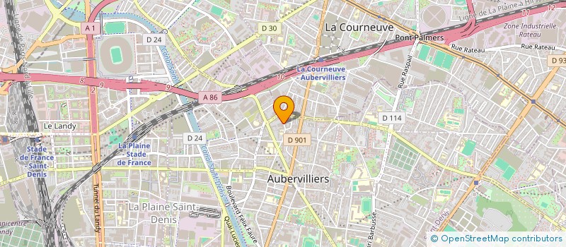 localisation de l'entreprise RIDO ET BATY  AUBERVILLIERS