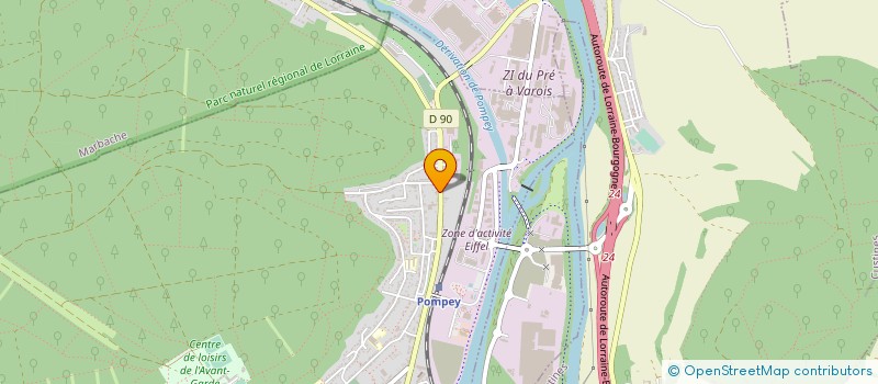 localisation de l'entreprise RIDONET LORRAINE à POMPEY