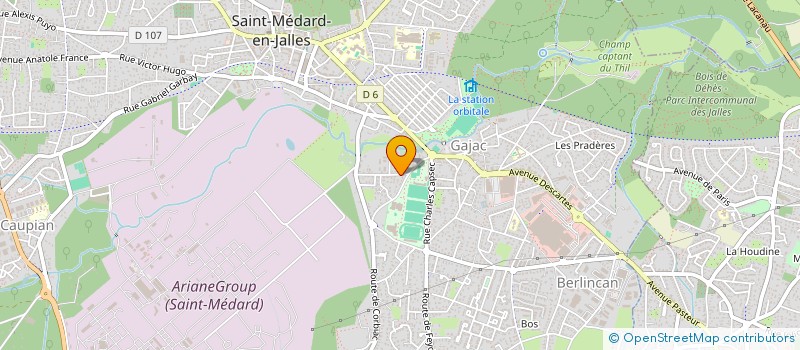 localisation de l'entreprise RIDOSTEEL à SAINT-MEDARD-EN-JALLES