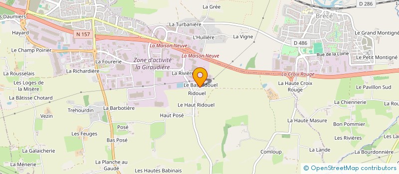 localisation de l'entreprise RIDOUEL  NOYAL-SUR-VILAINE