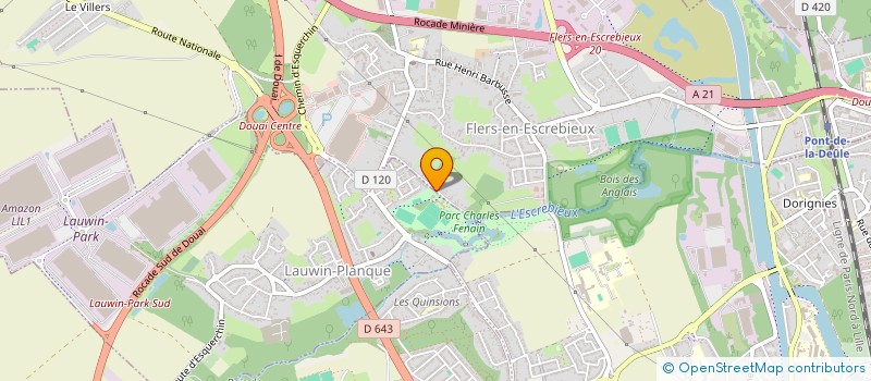 localisation de l'entreprise RIDOUX TEAM  FLERS-EN-ESCREBIEUX