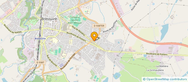 localisation de l'entreprise RIDRA-IMMO  BRESSUIRE