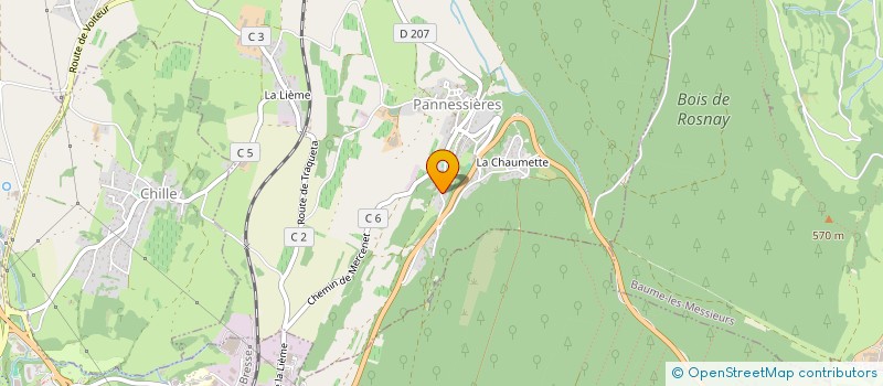 localisation de l'entreprise RIDRINE  PANNESSIERES