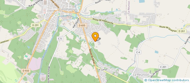 localisation de l'entreprise RIE  CASTELJALOUX