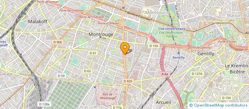 localisation de l'entreprise RIE LE DOGE à MONTROUGE