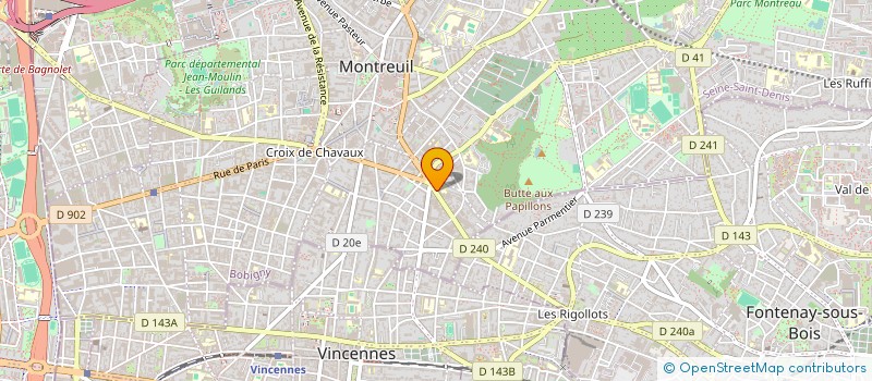 localisation de l'entreprise RIE MOLIERE à MONTREUIL