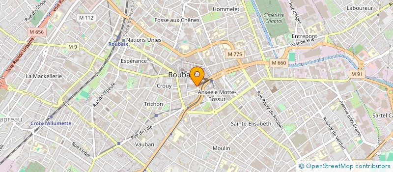 localisation de l'entreprise RIE RESTO POSTE à ROUBAIX