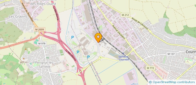 localisation de l'entreprise RIEBIO  COURNON-D'AUVERGNE