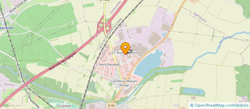 localisation de l'entreprise RIED DIFFUSION SA à SELESTAT