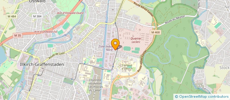 localisation de l'entreprise RIEHL  ILLKIRCH-GRAFFENSTADEN