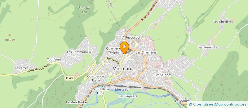 localisation de l'entreprise RIEME BOISSONS à MORTEAU