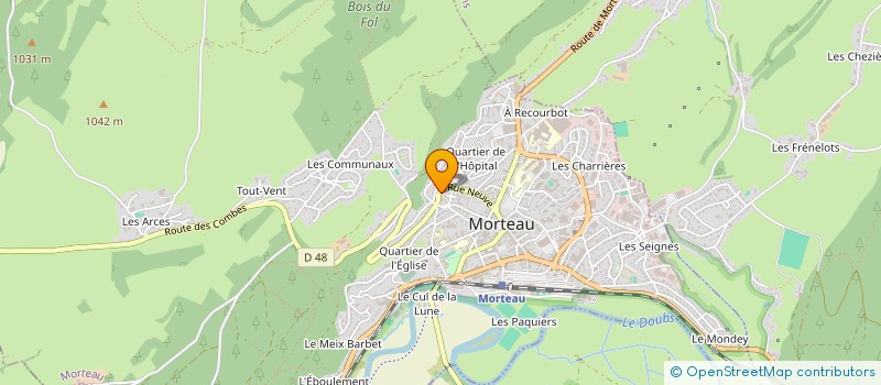 localisation de l'entreprise RIEME PERE ET FILS  MORTEAU