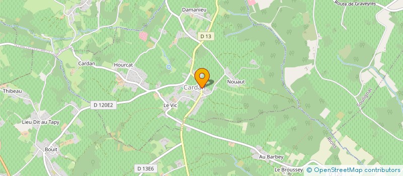 localisation de l'entreprise RIEN D'IMPOSSIBLE  CARDAN