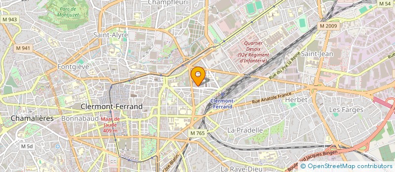 localisation de l'entreprise RIEN N'EST IMPOSSIBLE AUVERGNE  CLERMONT-FERRAND