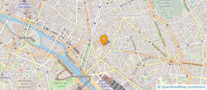 localisation de l'entreprise RIEN QUE DES FLEURS  PARIS 12