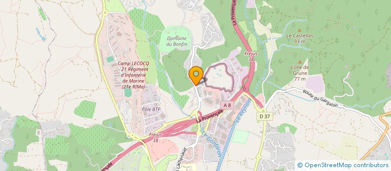 localisation de l'entreprise RIESLING & CO à FREJUS