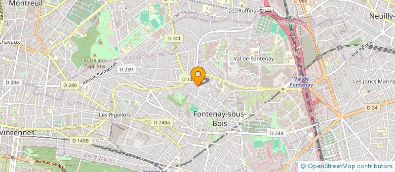 localisation de l'entreprise RIETISH à FONTENAY-SOUS-BOIS
