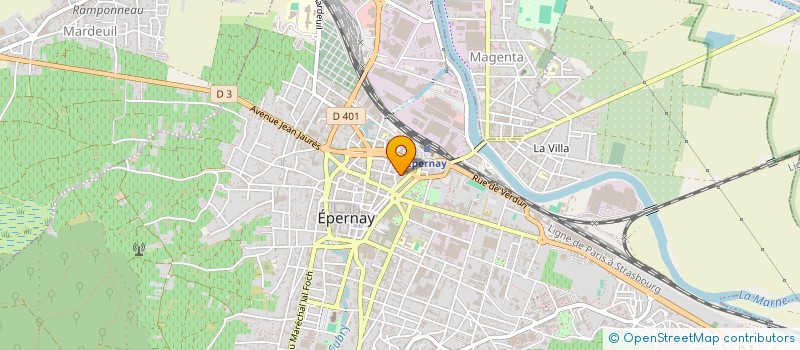 localisation de l'entreprise RIEU ALEXANDRE  EPERNAY