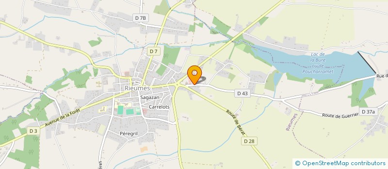 localisation de l'entreprise RIEUMES MATERIAUX à RIEUMES