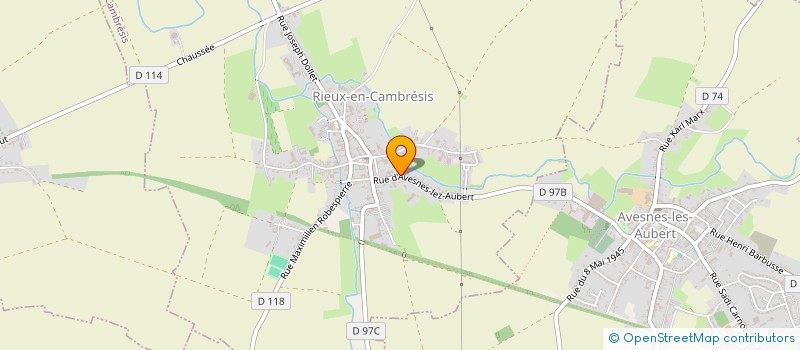 localisation de l'entreprise RIEUX AGRI MOTOCULTURE  RIEUX-EN-CAMBRESIS