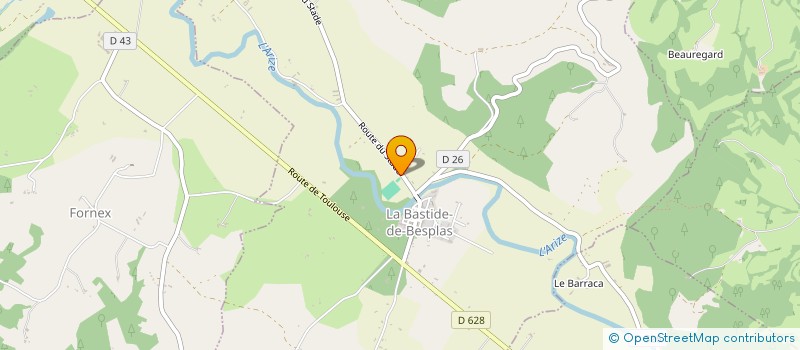 localisation de l'entreprise RIEUX ENERGIES à LA BASTIDE-DE-BESPLAS