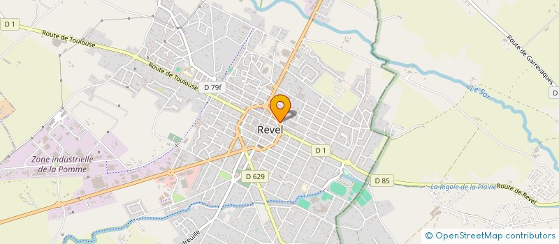 localisation de l'entreprise RIF  REVEL