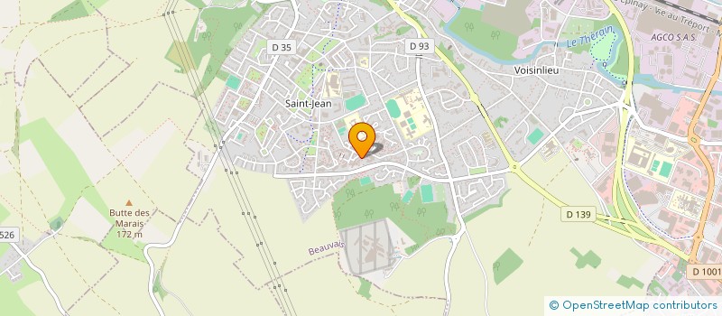 localisation de l'entreprise RIF  BEAUVAIS