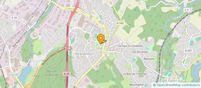 localisation de l'entreprise RIF 87 à LIMOGES