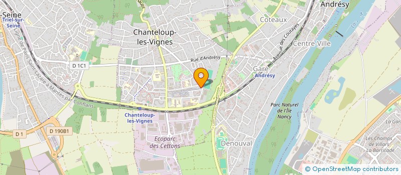 localisation de l'entreprise RIF-ALU-BARDAGE à CHANTELOUP-LES-VIGNES