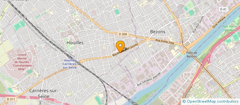 localisation de l'entreprise RIF IMMO  HOUILLES