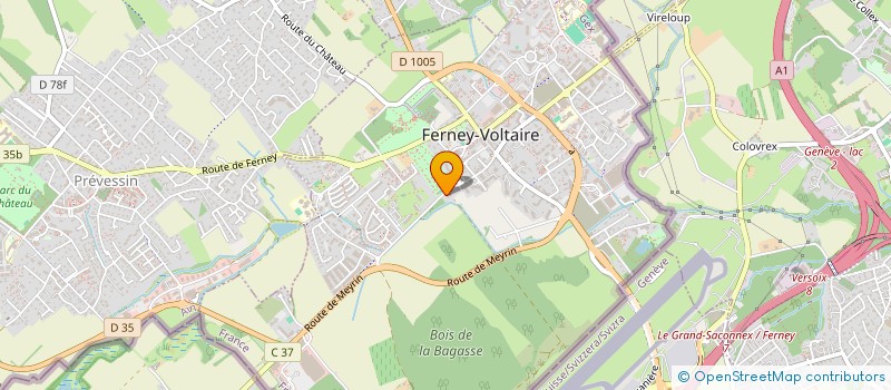 localisation de l'entreprise RIF LAND à FERNEY-VOLTAIRE