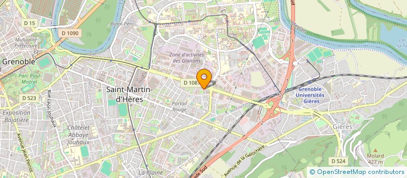 localisation de l'entreprise RIF PEINTURE 38  SAINT-MARTIN-D'HERES