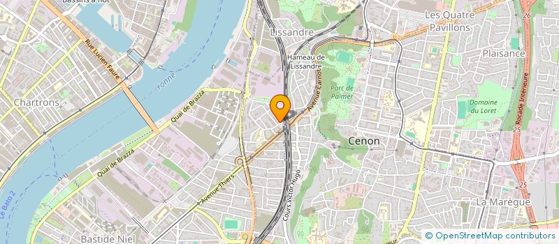 localisation de l'entreprise RIF PIECES AUTO  CENON