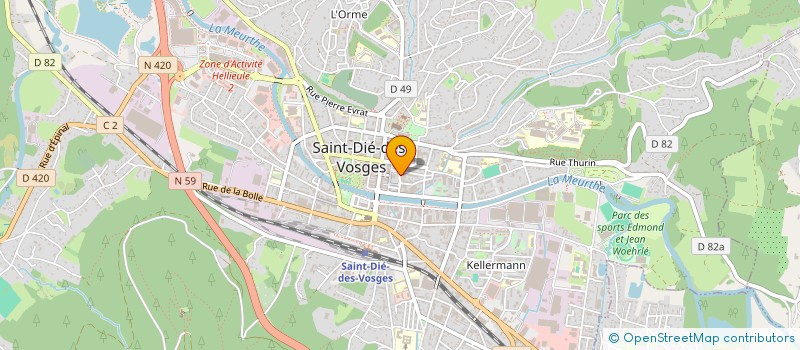 localisation de l'entreprise RIF RESEAUX à SAINT-DIE-DES-VOSGES