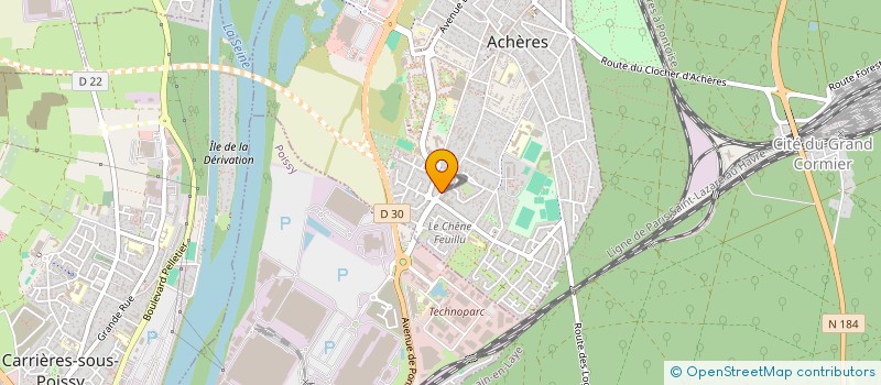 localisation de l'entreprise RIF TP à ACHERES