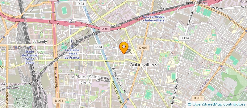 localisation de l'entreprise RIFCYBER-NET  AUBERVILLIERS