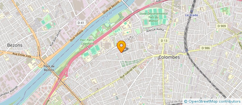 localisation de l'entreprise RIFE  COLOMBES