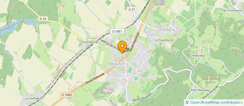 localisation de l'entreprise RIG PARTNERS  BEAUFORT-ORBAGNA