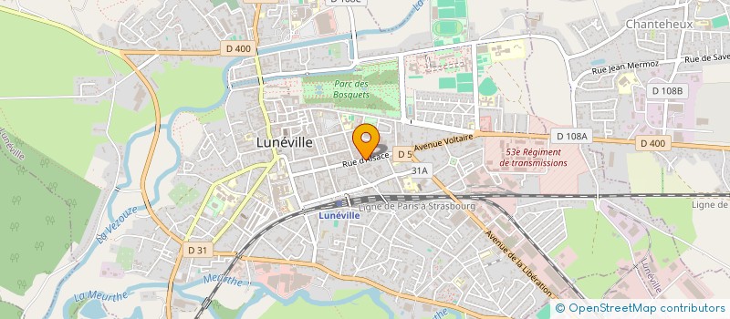 localisation de l'entreprise RIGA 2  LUNEVILLE