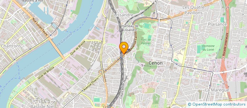 localisation de l'entreprise RIGA  CENON