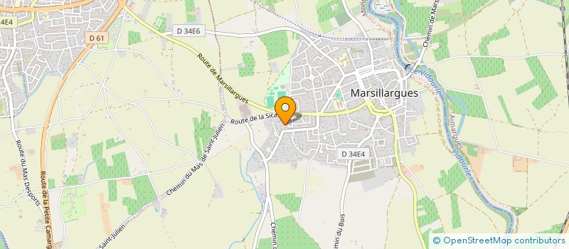 localisation de l'entreprise RIGA  MARSILLARGUES