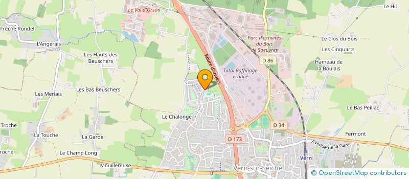 localisation de l'entreprise RIGA-COACHING  VERN-SUR-SEICHE