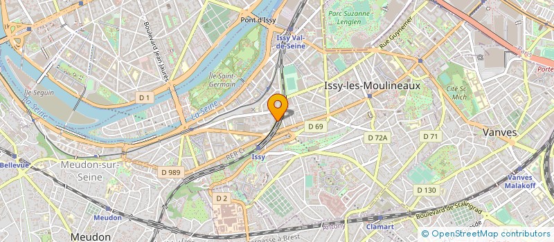 localisation de l'entreprise RIGA SAS à ISSY-LES-MOULINEAUX