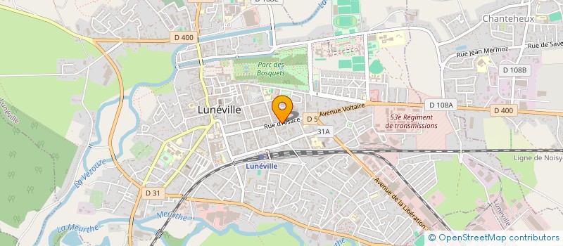 localisation de l'entreprise RIGA3  LUNEVILLE