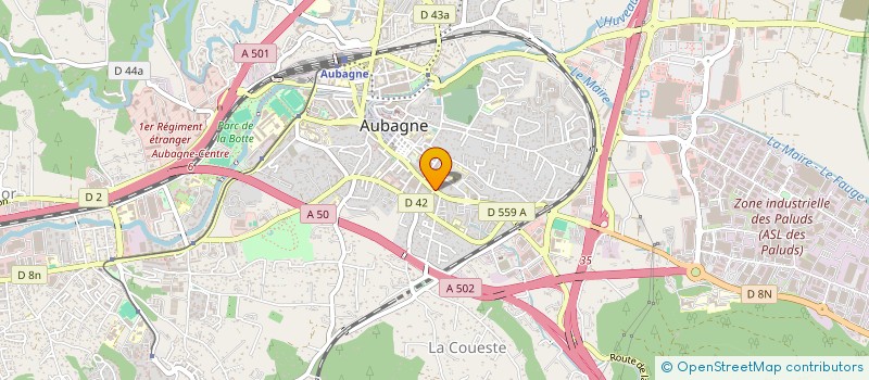 localisation de l'entreprise RIGABI à AUBAGNE