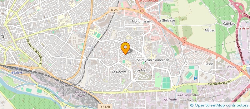 localisation de l'entreprise RIGAL  BEZIERS