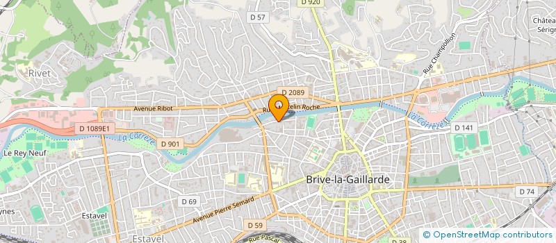 localisation de l'entreprise RIGAL ET DELPY  BRIVE-LA-GAILLARDE