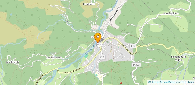 localisation de l'entreprise RIGAL & FILS à JAUJAC