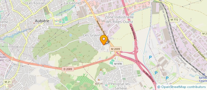 localisation de l'entreprise RIGAL PATRICK ET THOMAS  AUBIERE